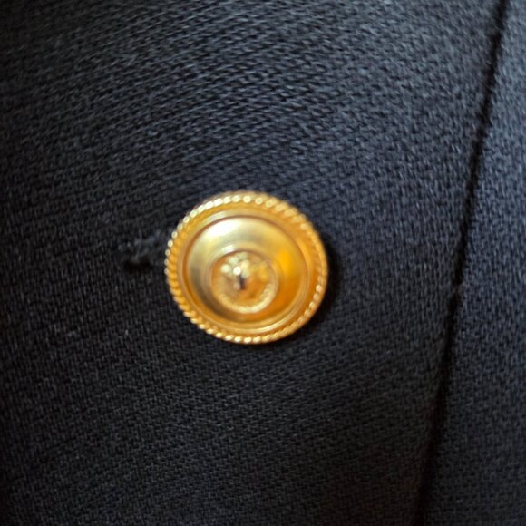 Gorgeous 100% Virgin Wool Black Blazer sz 6 - Picture 6 of 6